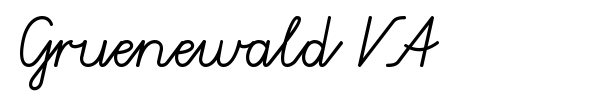 Gruenewald VA font preview